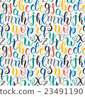Hand drawn abc letters seamless pattern 23491190