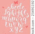 Hand drawn abc letters. Modern calligraphy 23491192