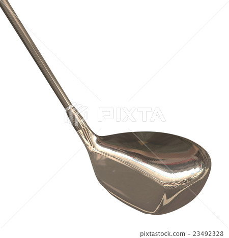 3D rendering image of gold club driver 's glowing golden color 3D rendering image of gold club driver 's glowing golden color 23492328
