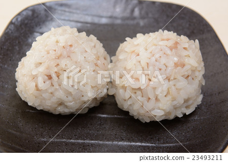 蒸米飯球用可口肉餃子 23493211