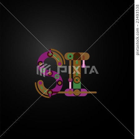 Line letter design - Stock Illustration [23493538] - PIXTA