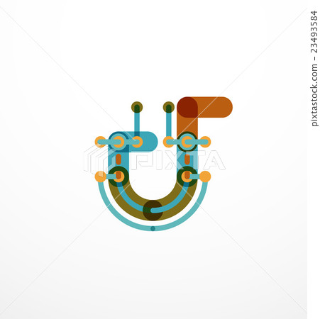 Linear letter concept Linear letter concept 23493584