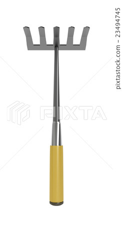Small rake on white 23494745