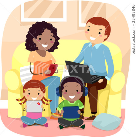 Stickman Family Gadgets 23495846