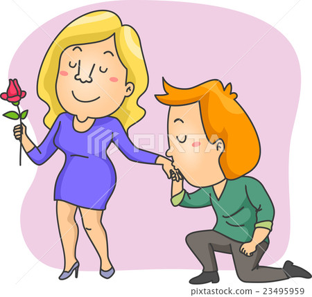 Couple Hand Kiss 23495959