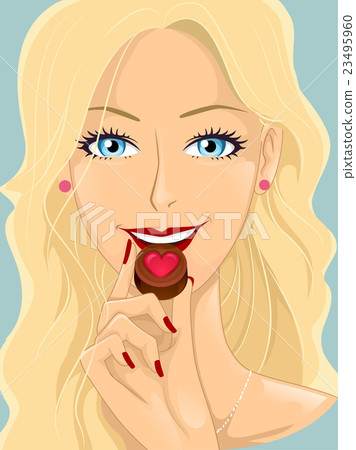 Girl Chocolate Heart 23495960
