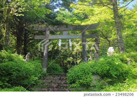 Mt. Fuji Yoshidaga登山路Mori返回石門torii Mt. Fuji Yoshidaga登山路Mori返回石門torii 23498206