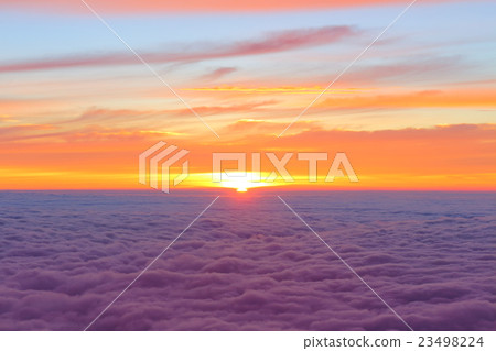 Magical light from Mt. Fuji peak Magical light from Mt. Fuji peak 23498224