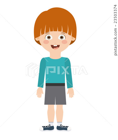 boy standing in front isolated icon design boy standing in front isolated icon design 23503374