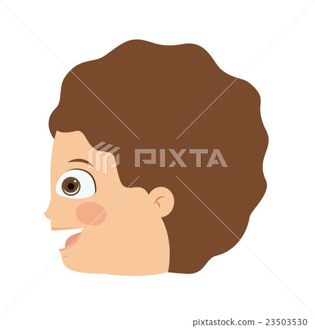 boy head profile isolated icon design boy head profile isolated icon design 23503530