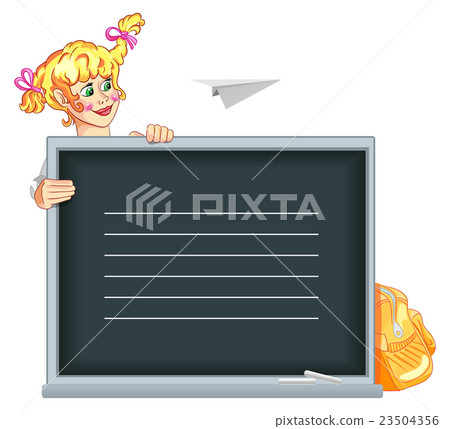 Illustration Of Girl Peeping B - Stock Illustration [23504356] - PIXTA