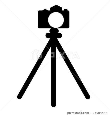 Illustration of camera and tripod Illustration of camera and tripod 23504556