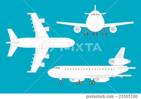 Flat design airplane set Flat design airplane set 23505180