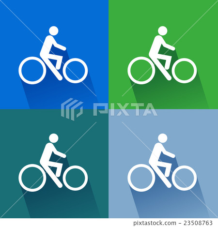 Sign bicycles. illustrator EPS 10 23508763