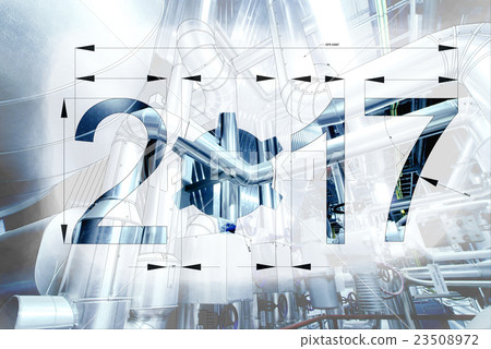 2017 year text calendar blueprint drawing 2017 year text calendar blueprint drawing 23508972