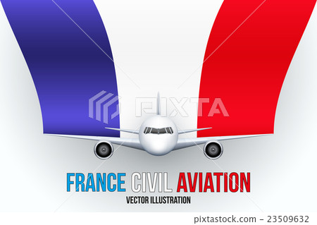 Civil Aircraft with space for text 23509632