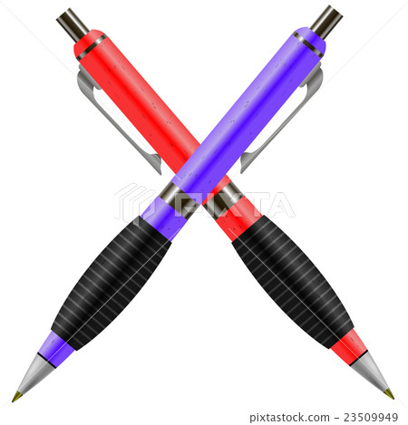 Set of Colorful Pens Isolated 23509949