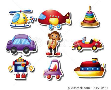 Sticker set of many toys Sticker set of many toys 23510465
