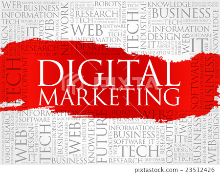 Digital Marketing word cloud Digital Marketing word cloud 23512426