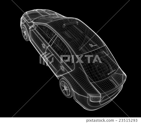 Car taxi , 3D model 23515293