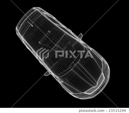 Car taxi , 3D model 23515294