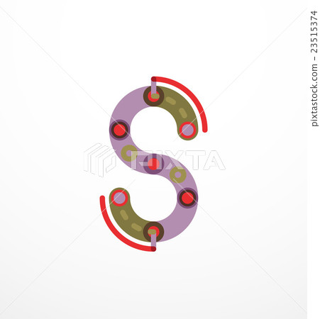 Abstract line design letter logo - Stock Illustration [23515374] - PIXTA