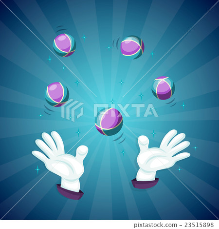 Magician hands show magic trick 23515898