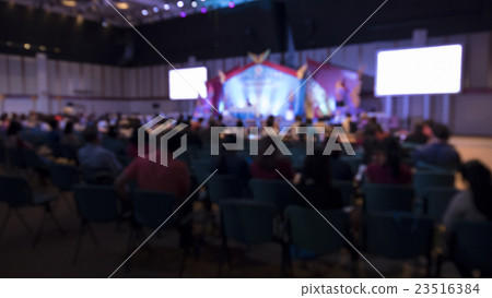 people in conference exhibition hall - blur people in conference exhibition hall - blur 23516384