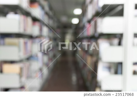 blur book shelf in library for use as background 23517068