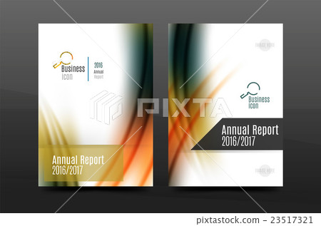 Wave pattern annual report business cover design 23517321