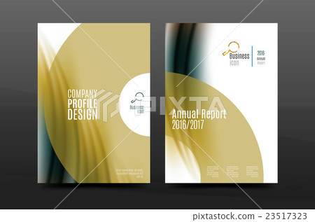 Wave pattern annual report business cover design 23517323