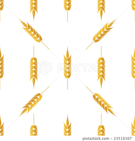 Seamless Wheat Pattern - Stock Illustration [23518167] - PIXTA