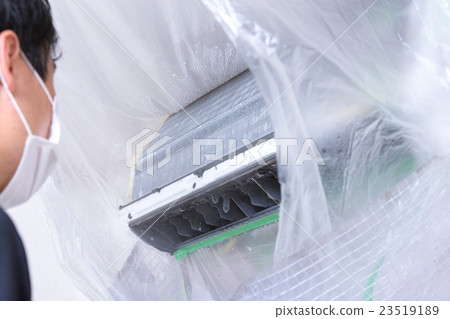 空調空調空調空調清潔房屋清潔臟冷卻器過濾器清潔 23519189