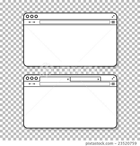Opened browser window mockup. Past your content Opened browser window mockup. Past your content 23520759