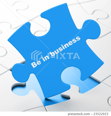 Finance concept: Be in business on puzzle Finance concept: Be in business on puzzle 23522015