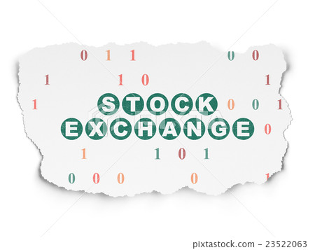Business concept: Stock Exchange on Torn Paper Business concept: Stock Exchange on Torn Paper 23522063