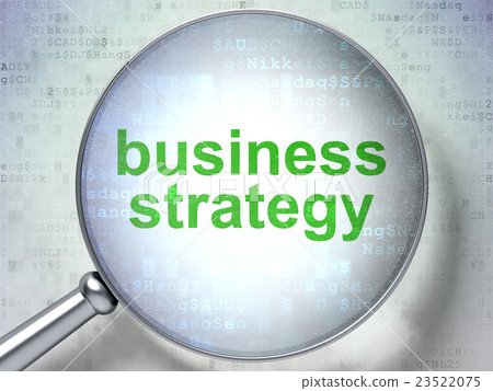 Finance concept: Business Strategy with optical 23522075