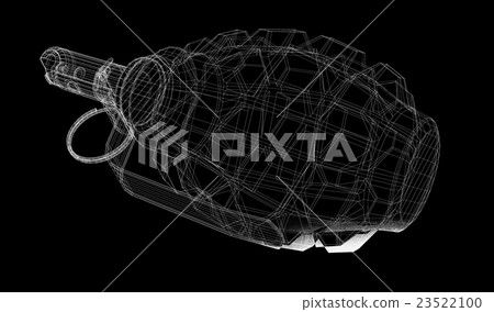 Single grenade with copy space 23522100