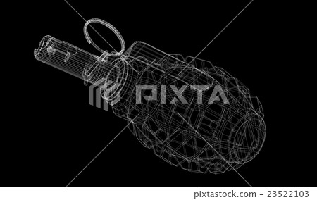 Single grenade with copy space 23522103