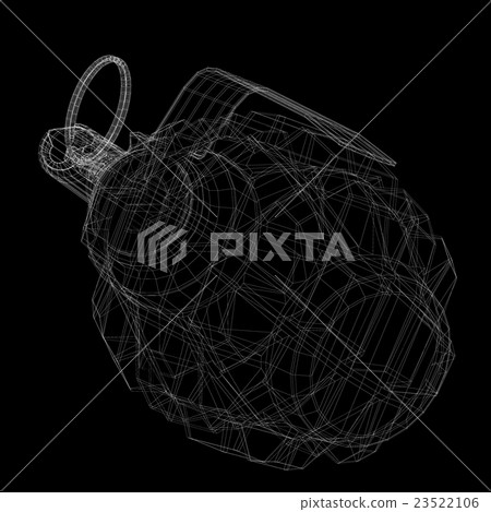 Single grenade with copy space 23522106