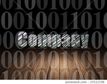 Business concept: Company in grunge dark room 23522196