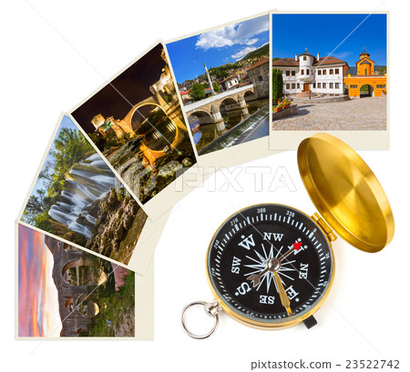 Bosnia travel images (my photos) and compass 23522742
