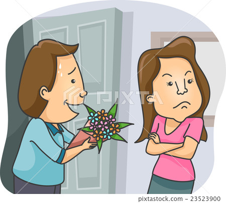 Couple Flowers Sorry Gift 23523900