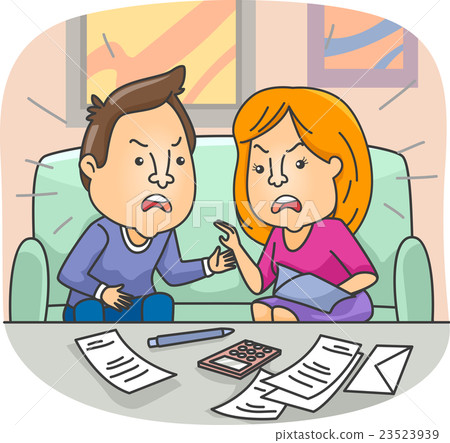 Couple Argue Financial Issue 23523939
