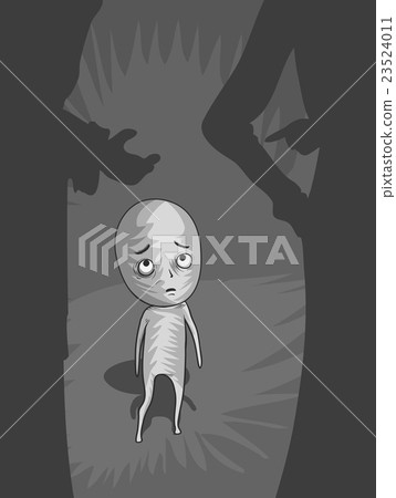 Man Feeling Small - Stock Illustration [23524011] - PIXTA