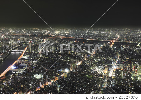 Northern Senju direction night scenery Sky tree scenic deck 23527070