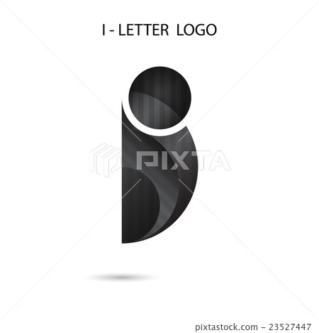 I-letter icon abstract logo design. 23527447