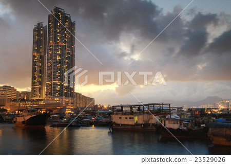 Typhoon Shelter twlight at skw 23529026