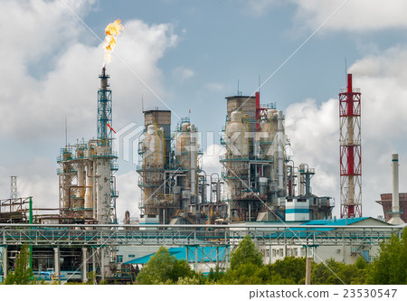 Oil refinery building industry 23530547