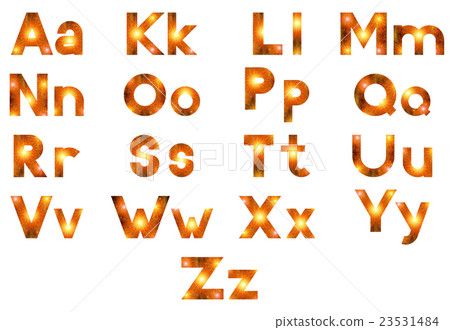 Alphabet, Set of Letters, Firework 23531484